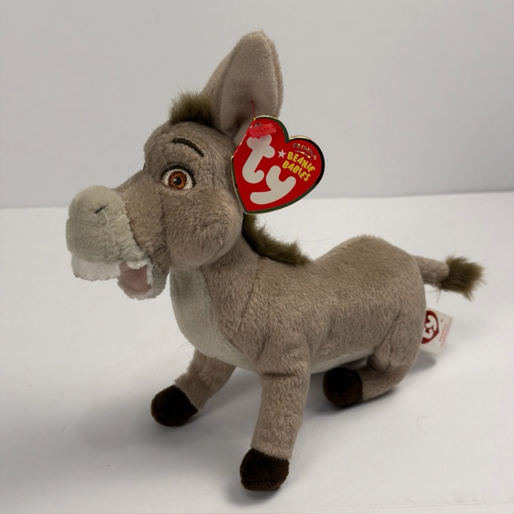 Dreamworks! Ty Beanie Baby Donkey Shrek the Third/2007 plush